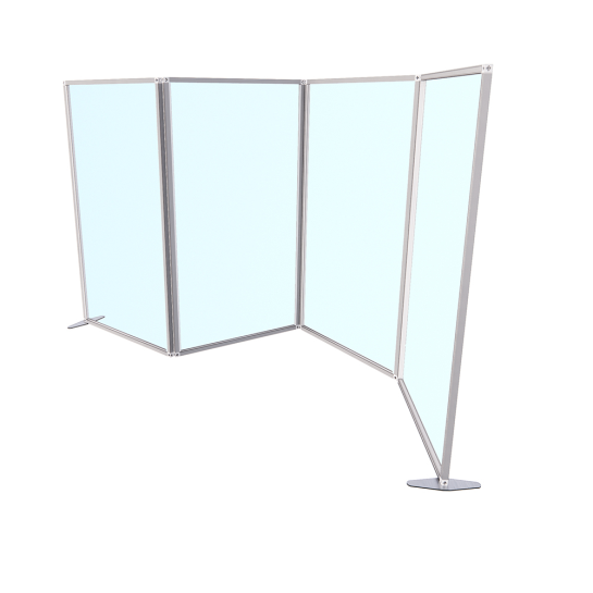 KORONAVİRÜS 4'LÜ HAREKETLİ KORUMA BARİYERİ  